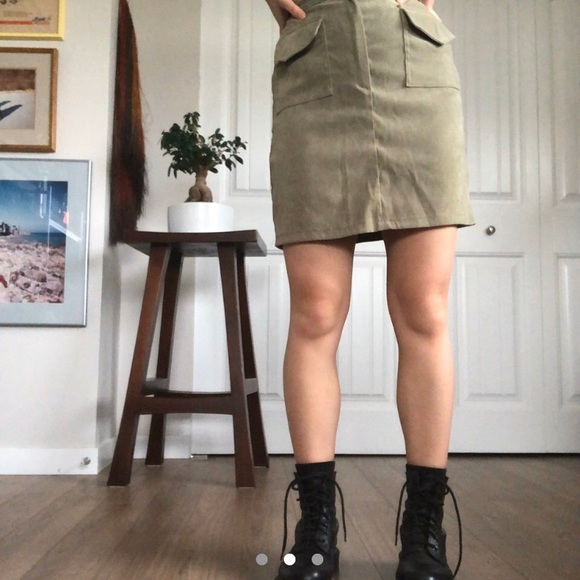Sage Green Skirt - Picture 2 of 3
